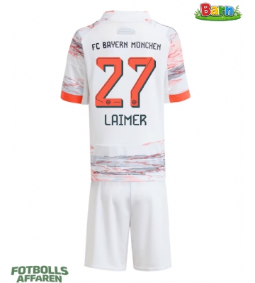Bayern Munich Konrad Laimer #27 Bortaställ Barn 2025-26 Kortärmad (+ Korta byxor)